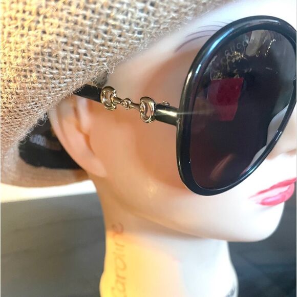 Gucci GG0889S 001 Black Oversized Plastic Woman s Sunglasses NEW main image 7